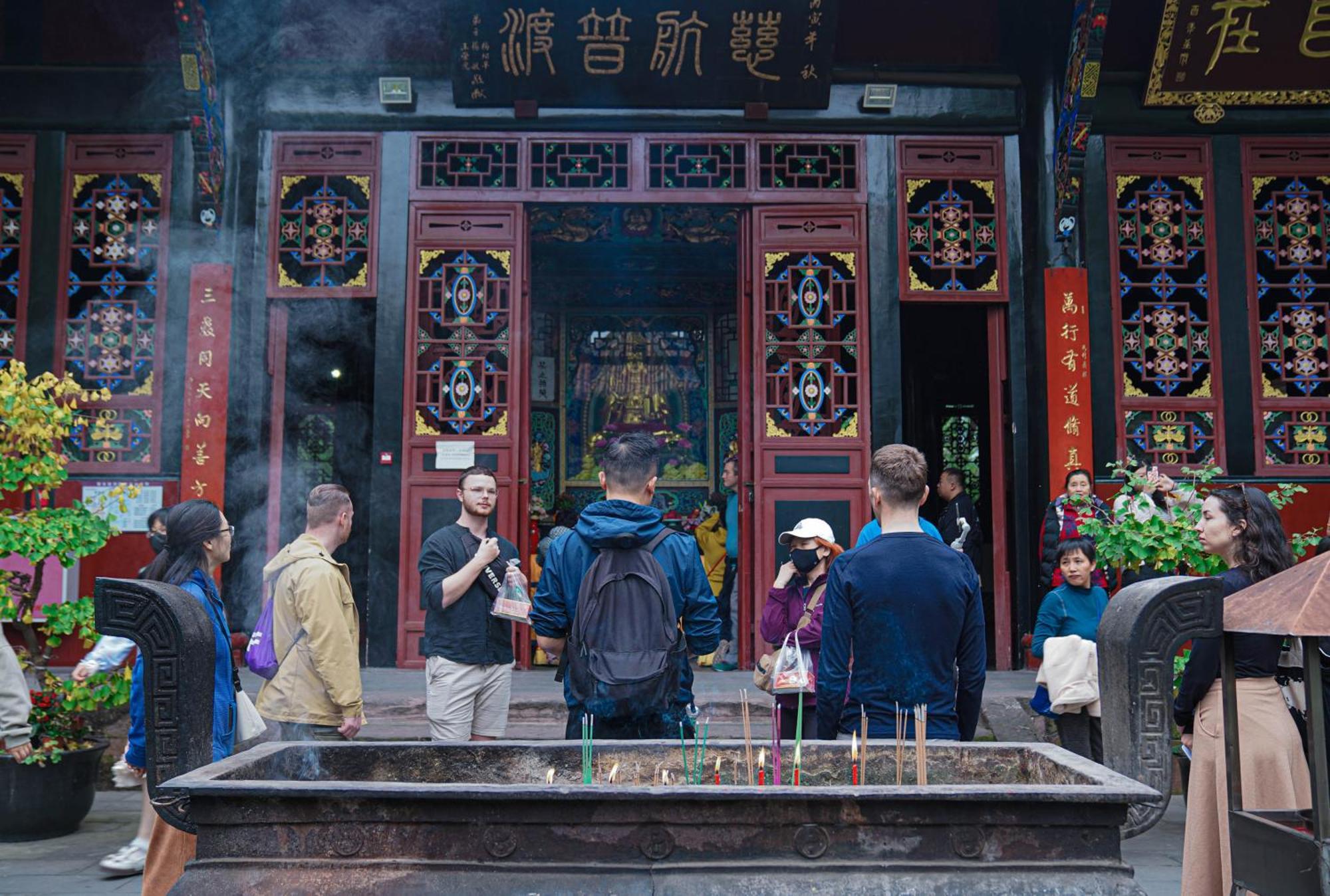 Chengdu Mix Hostel Courtyard Poshpacker  Exterior foto