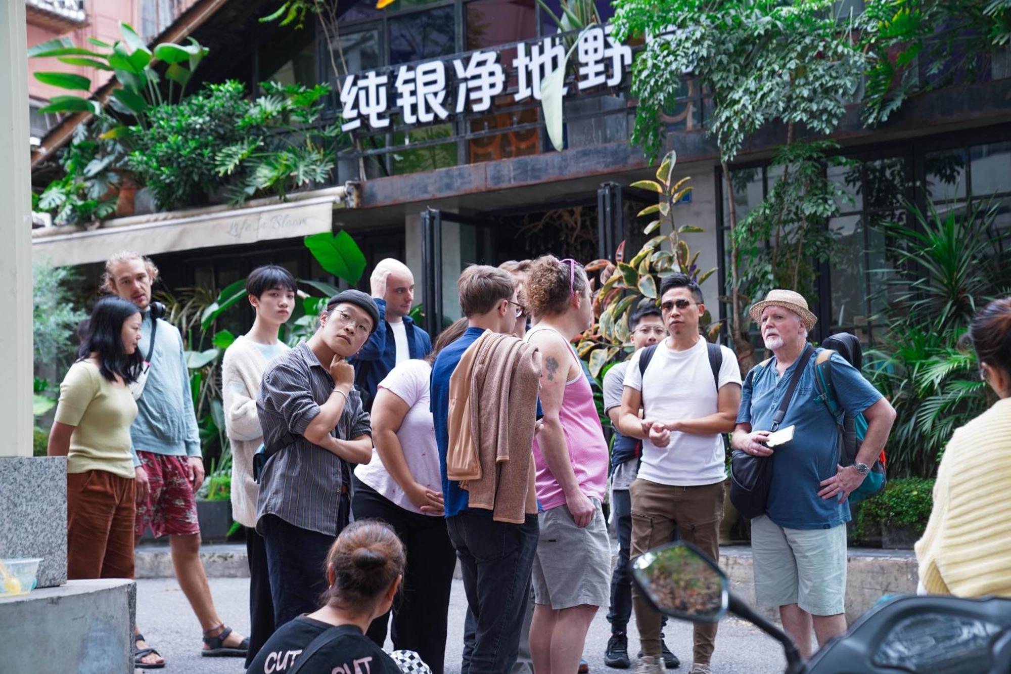 Chengdu Mix Hostel Courtyard Poshpacker  Exterior foto